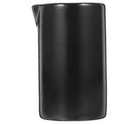 POPETPOP Pichet à Lait en Céramique Noir Simple et Élégant pour Café Latte, pour Maison ou Café, Design Moderne et Fonction Verseuse Pratique