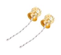 POPETPOP Pièces de Rechange Une Lampe à Huile Unique avec Mèches Faciles à Démonter Lot de 2 Brûleurs Vintage en Alliage de Zinc pour Réparer ou pour Lampe à Pétrole