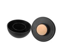 POPETPOP Pierre Volcanique Absorbant le Pétrole pour Massage Facial Compacte Noire, Rouleau Massant pour Peau Grasse, Soin Visage Quotidien, Outil de Beauté Portable