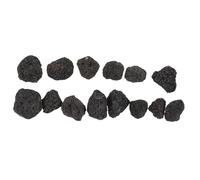POPETPOP Pierre Volcanique Noire Poreuse 100 g pour Aquarium Et Jardinières, Roche Décorative Naturelle Respirante, Ornement pour Pots De Fleurs Et Jardin Intérieur Extérieur