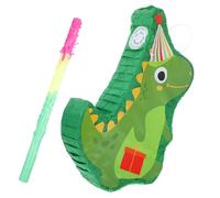 POPETPOP Piñata Dinosaure Décorative Bâtonnet pour Casser, Ensemble de 2 pour Jeux d'Anniversaire et Noël, Accessoire Amusant pour Garçon et Filles