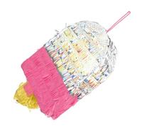 POPETPOP Piñata en Papier Thème Glace Décoration Suspendue Colorée Accessoire de Fête d'Été pour Anniversaire Remplie et Festive pour Animation et Jeux