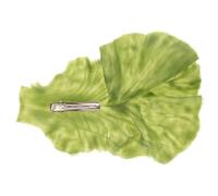 POPETPOP Pince à Cheveux Laitue Verte Petite Épingle à Cheveux de Feuille Kawaii pour Femmes et Adolescentes Léger et Polyvalent Usage Coiffure ou Cosplay Clip Original