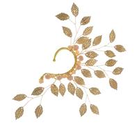 POPETPOP Pince à Oreille Feuille Clip d'Oreille sans Perçage en Métal Léger et Solide pour Femme Anniversaire Design Chic 17X11X2 CM