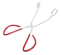 POPETPOP Pince à Papier Toilette pour Personnes Obèses et Handicapées Outil D’Aide à L’Essuyage en Acier Inoxydable et Plastique Robuste Longueur 28 CM Accessoire Portable pour Toilette