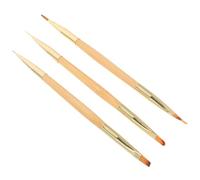 POPETPOP Pinceaux de Nail Art Double Embout 3 Pièces - Stylo de Sculpture et Dessin pour Ongles - Outils Précis pour Manucure Professionnelle et DIY - Kit Polyvalent pour Décoration