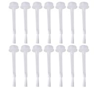 POPETPOP Pinceaux de Rechange en Plastique Blanc Lot de 50 pour Vernis à Outil Professionnel Création de Designs Précis pour Nail Art et Usage à Domicile