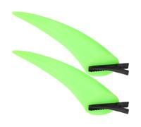POPETPOP Pinces à Cheveux Cornes de Diable Vert Clair en Résine et Métal, Décoration Capillaire Gothique pour Femmes, Accessoires pour Cheveux Halloween et Fêtes Costumées