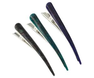 POPETPOP Pinces à Cheveux Élégantes et Modernes Lot de 3 pour Femmes en Acrylique Adaptées aux Cheveux Épais et Fins pour Cérémonies et Anniversaires