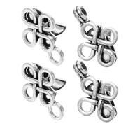 POPETPOP Pinces à Pull Vintage en Alliage de Zinc Lot de 6 Paires Pinces Élastiques Ajourées pour Cardigans Chemises et Foulards Accessoire Polyvalent Anti-Dévoilement pour Femmes