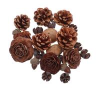 POPETPOP Pine Cones with Stems for Winter Decorations Natural Mini Pinecone Set for DIY Crafts Christmas Centerpieces Fall and Holiday Home Decor