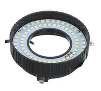 POPETPOP Plafonnier LED Dimmable Anneau en Plastique Noir pour Microscope Portable, Luminosité Réglable pour Réparation de Téléphone et Montre, Station de Réparation Électronique