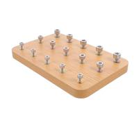 POPETPOP Planche Bois pour Rééducation Main et Doigts Entraînement Préhension et Coordination Œil-Main Outil Occupational Rehabilitation Adapté Centres et Usage à Domicile