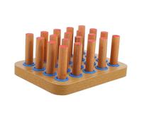 POPETPOP Planche de Rééducation Bois pour Entraînement Préhension et Coordination Œil-Main Renforcement Force Main Chevilles pour Motricité Fine et Grip des Doigts et Facile Utilisation