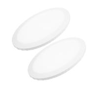 POPETPOP Planches à Dessin en Coton et Fibre Ovales Blanches Lot de 2 Stabilité et Permanence, Adaptées à Divers Types de Médias pour Peinture et Artistes Étudiants