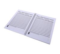 POPETPOP Planificateur de Suivi Financier Mensuel en Papier Noir Couverture Rigide, Format Grand et Checklist Dettes et Gestion du Budget Personnel