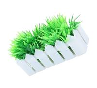 POPETPOP Plante Miniature Pot Petite Fleur Artificielle Clôture Verte Décorative Succulente pour Maison de Poupée Accessoire de Jardinière sans Entretien