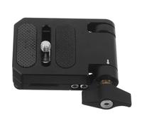 POPETPOP Plaque de Fixation Rapide en Alliage D’Aluminium Pliable pour Appareil Photo Reflex Filetage 1/4 Support Adaptateur Compatible Trépied et Stabilisateur Accessoire Compact pour