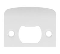 POPETPOP Plaque de Gâche de Porte Résistante à L'usure en Acier Inoxydable Blanc Installation Facile pour Serrure et Mécanismes de Verrouillage Intérieurs