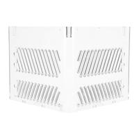 POPETPOP Plaque de Séparation en Acrylique pour Aquarium, Cloison D'aquarium Soi-même, Protection de Pompe D'aquarium Double Orifice pour Gestion des Câbles, Accessoire pour Filtration