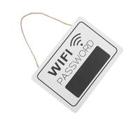 POPETPOP Plaque Murale Bois Rustique Suspendue Panneau de Porte Wifi à Afficher Décoration Murale Pratique et Décorative pour Boutique et Maison