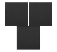 POPETPOP Plaques d'Aluminium Anodisé Noir 0,5 MM 30 X 30 CM Lot de 3 pour Signalétique Extérieure Bureaux et Événements Résistant à L'Humidité Soleil