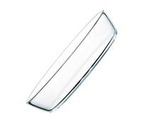 POPETPOP Plat de Cuisson Ovale Verre Transparent pour Micro Ondes et Four Chaleur Antirouille pour Fruits Salades et Buffets Rangement Empilable et Sécurisé