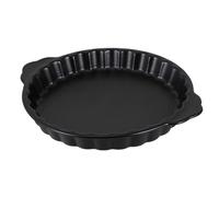 POPETPOP Plat de Cuisson Simple et Élégant Noir en Céramique avec Poignées Anti-brûlure, Moule à Cake pour Pâtisserie Maison au Four