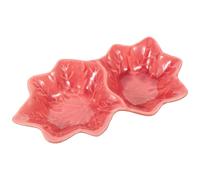 POPETPOP Plat D'huile Essentielle Rose en Céramique, Style Rétro pour | Service Propre des Ingrédients, Versement Facile, pour Sérums Visage et Huiles de Massage, Usage Pro