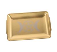 POPETPOP Plateau Autel Doré pour Bougies Et Offrandes Rituelles Organisation Objets Décoratifs pour Sorcellerie Et Astrologie