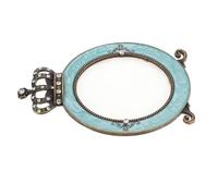 POPETPOP Plateau de Présentation pour Ongles de Couronne Palette de Mélange pour Vernis à Ongles Accessoire Photo pour Nail Art Plateau de Manucure Délicat en Cuivre Ancien