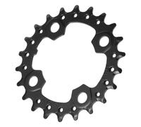POPETPOP Plateau de VTT en Acier Chrome-molybdène Noir 22 Dents, Installation Facile, Accessoire Polyvalent pour Vélo de Montagne Robuste et Solide