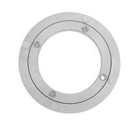 POPETPOP Plateau Pivotant à Roulement en Alliage D'aluminium Argenté Rotation Silencieuse 360 Degrés et Support de Poids Élevé pour Table à Manger à Domicile ou Restaurant