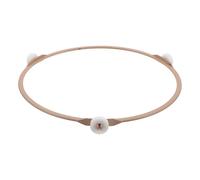 POPETPOP Plateau Tournant pour Micro-Ondes 19 CM Anneau à 18 Rouleaux Support de Plateau en Verre Résistant à la Chaleur Accessoire de Remplacement pour Four à Micro-Ondes Rouleau de