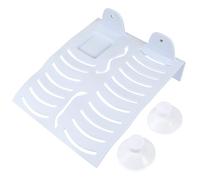 POPETPOP Plateforme Flottante Antidérapante pour Tortue en PP Blanc, Accessoire Décoratif pour Aquarium et Habitat de Reptiles, Plateforme de Repos et d'escalade