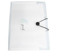 POPETPOP Pochette à Dossiers à Soufflets, Paquet à Documents Classifiés, Plastique Blanc, Grosse Capacité, Imperméable, pour Fichiers et Copies D’examen, Bureau et Archivage Quotidien