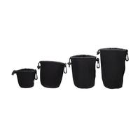 POPETPOP Pochette de Rangement Étanche en Néoprène Flexible, 4 Pièces, Portable et Pouvant Se Porter la Ceinture pour Objectif D'appareil Photo pour Photographe Professionnel