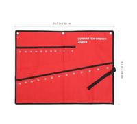 POPETPOP Pochette de Rangement Outils Multifonction 25 Emplacements en Toile Oxford pour Bricoleurs et Électriciens Slots Suspendus