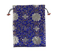 POPETPOP Pochette De Rangement Soie Avec Cordon Pochon Bijoux Décoratif Pour Mariage Et Fête Petit Pochon Bleu à Motifs Aléatoires