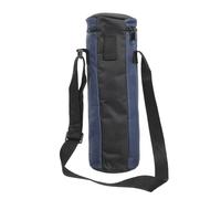 POPETPOP Pochette Isotherme en Tissu Oxford Noir pour Bouteille INOX Légère et Facile à Transporter Bandoulière pour Pique-niques et Vélo