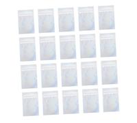 POPETPOP Pochettes à Bijoux Transparentes Face Fermeture Éclair, Sachets Refermables en Film Composite Argenté, 100 Pièces pour Rangement de Boucles d'oreilles et Colliers en Voyage