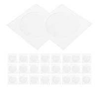 POPETPOP Pochettes en Papier Blanc Les Rayures Corruption des Données Protection 100 pour CD et DVD Lot de 100 Pièces L'humidité pour Bureau et École