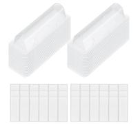 POPETPOP Pochettes Porte-Rouge à Lèvres en PVC Transparentes Lot de 60 Compactes et Résistantes pour Transporter des Bons D'achat Partout pour Usage Quotidien