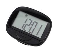 POPETPOP Podomètre LCD Compteur de Pas Numérique Simple, Clip Ceinture, Abs, Écran LCD Numérique Large, Suivi Précis des Pas, Portable, Noir, pour Marche Quotidienne, Femmes et Seniors