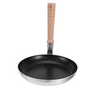 POPETPOP Poêle à Œufs et Compacte Oyakodon avec Poignée Verticale en Alliage D'aluminium et Bois, Chauffage Rapide Petit-déjeuner en Famille