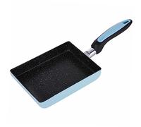 POPETPOP Poêle Tamagoyaki Carrée Antiadhésive pour Omelette avec Manche Ergonomique Compatible Induction et Gaz Revêtement Sans Produits Chimiques Nettoyage Facile Couleur Aléatoire