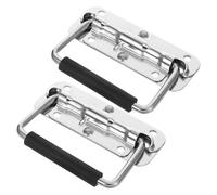 POPETPOP Poignée de Boîte à Outils Métal Lot de 2 pour Usage Professionnel, Poignées de Tirage Multifonctionnelles pour Bureau et Flight Case