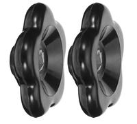 POPETPOP Poignée de Robinet Noire en Bakélite 2 7X7Mm, Volant de Vanne Industrielle pour Usage Extérieur et Actionneur de Soupape