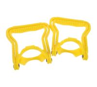 POPETPOP Poignée de Transport Épaisse pour Seau D’Eau, Lot de 2, Plastique Robuste Jaune, Support Ergonomique Antidérapant pour Bonbonne D’Un Gallon, Accessoire Pratique pour Maison