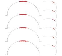 POPETPOP Poignées de Seau Revêtues Caoutchouc Lot de 10, Poignées en Fer pour Seaux de Peinture et Mortier, Accessoires Robustes pour Chantier et Usage Extérieur